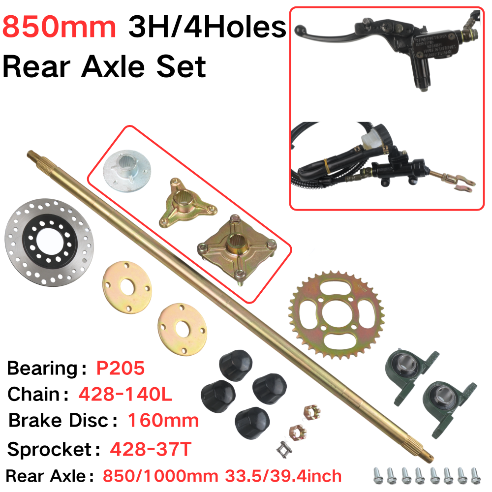 850mm Rear Axle Complete Set W - огляд і ціна Sprocket Chain