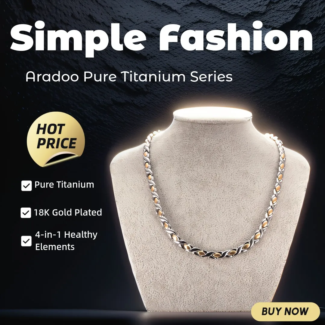 ARADOO Pure Titanium Necklace  - огляд і ціна Ansi Chain