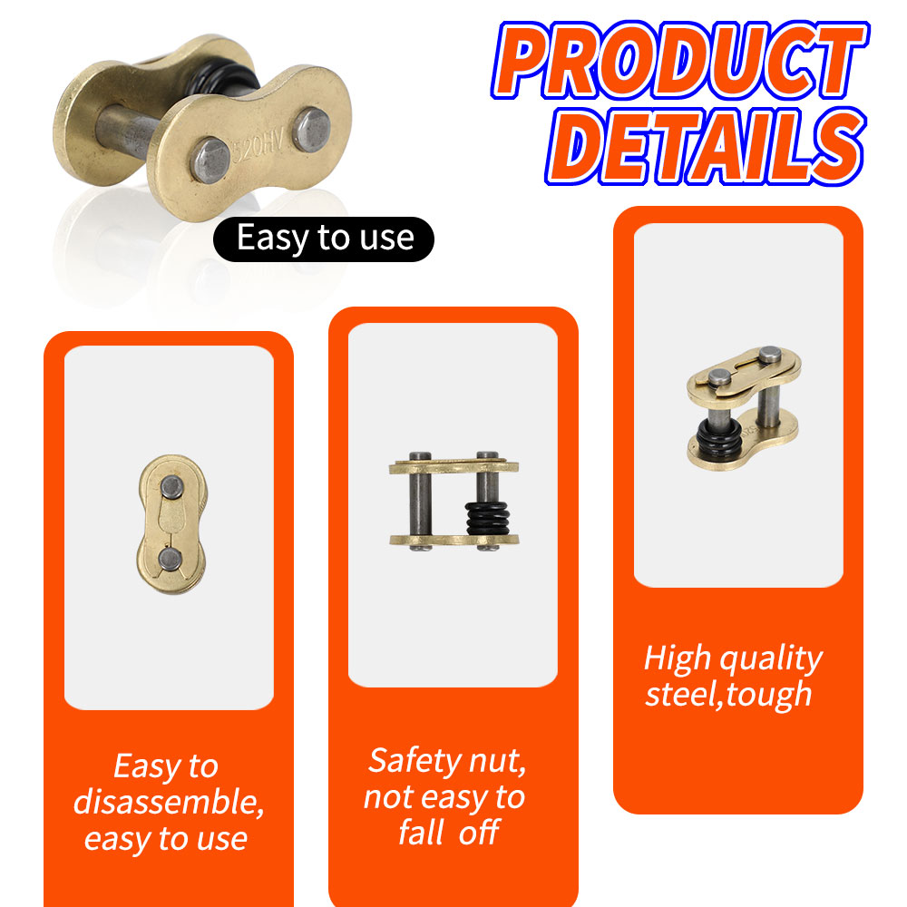 Motorcycle Chain Buckle Ring L - огляд і ціна 428 Chain