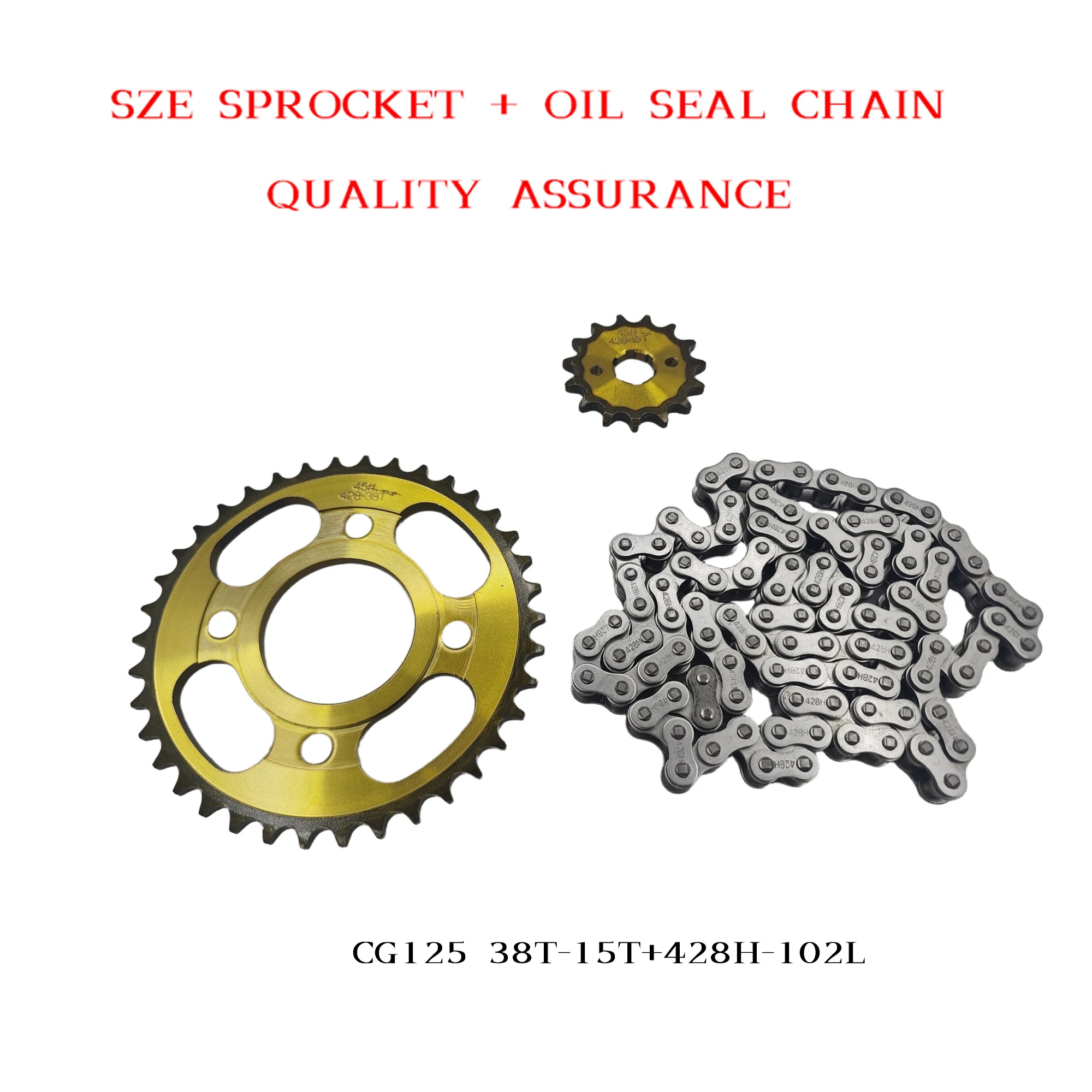 CG125 38T+15T 428H-102L Silent - огляд і ціна 530 Chain
