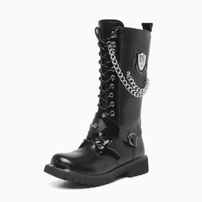Men Fashion Motorcycle Boots M - огляд і ціна Steel Chain